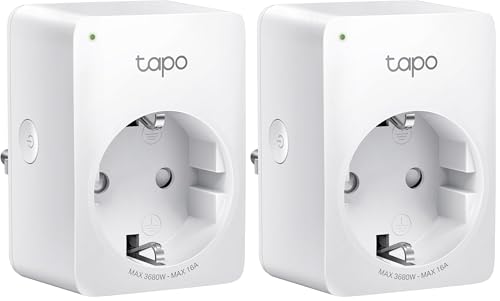 TP-Link Tapo Smart WLAN Steckdose Tapo P110 mit Energieverbrauchskontrolle, Smart Home Alexa Steckdose, funktioniert mit Alexa, Google Home, Sprachsteuerung, Fernzugriff, Kein Hub notwendig, Mini