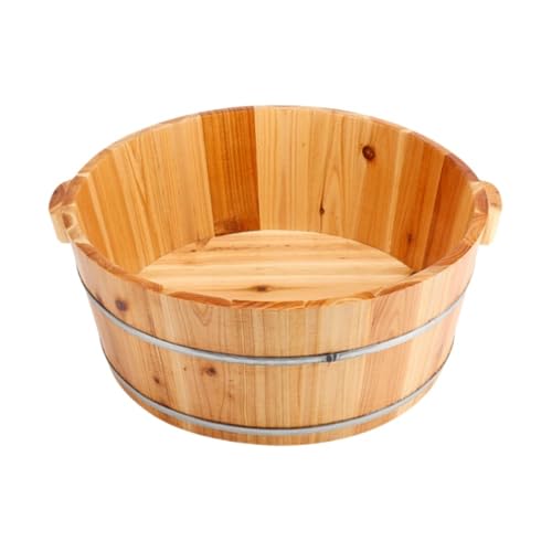 Tina de pies de madera sólida para spa y masajes miniatura 1