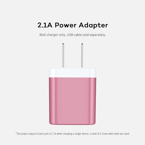 Image of USB Wall Charger, Charger Block, AILKIN Multiport Fast Charge Power Brick | i Phone Cube for iPad, iPhone, iPod, Samsung Galaxy, Motorola, Moto, PS5, Huawei, HTC, LG, USB A Charging Box, AC Adapter