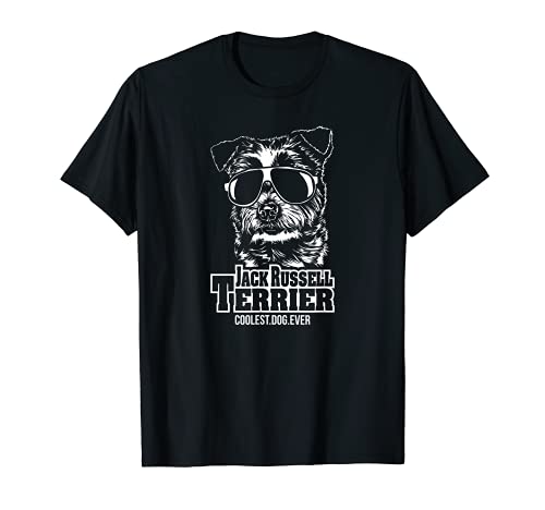 Funny Proud Jack Russell Terrier coolest dog ever dog saying T-Shirt, Black