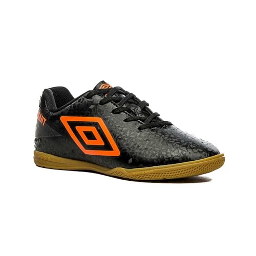Chuteira Futsal Umbro Adamant Jr Preto/laranja/furtacor U07fb081-160-29
