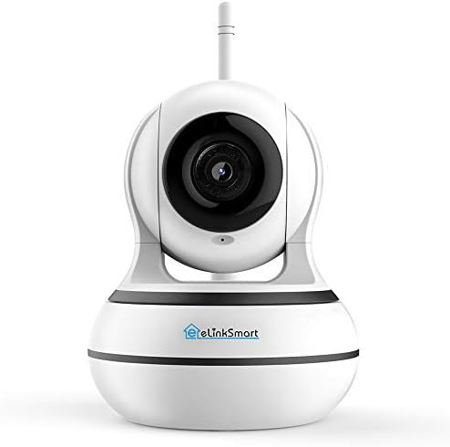 eLinkSmart WiFi Camera 1920x1080 Home Security PTZ IP Camera Card or Cloud Recording Night Vision 2-Way Audio Motion Detection, Support Alexa