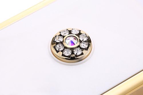 PuTwo Pill Organizer with Swarovski Crystals,Decorative Pill Case for Purse,Fashionable Pill Box with 3 Compartments-White, Medicine Organizer, Pill Container, Pill Box Organizer, Pill Holder