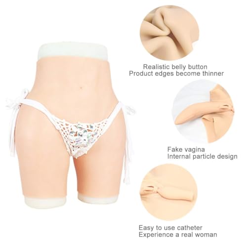 Liifun Realistic Padded Silicone Panties Fake Butt Shaper Crossdressing Hip Enhancer Underwear for Cosplay Transgender4