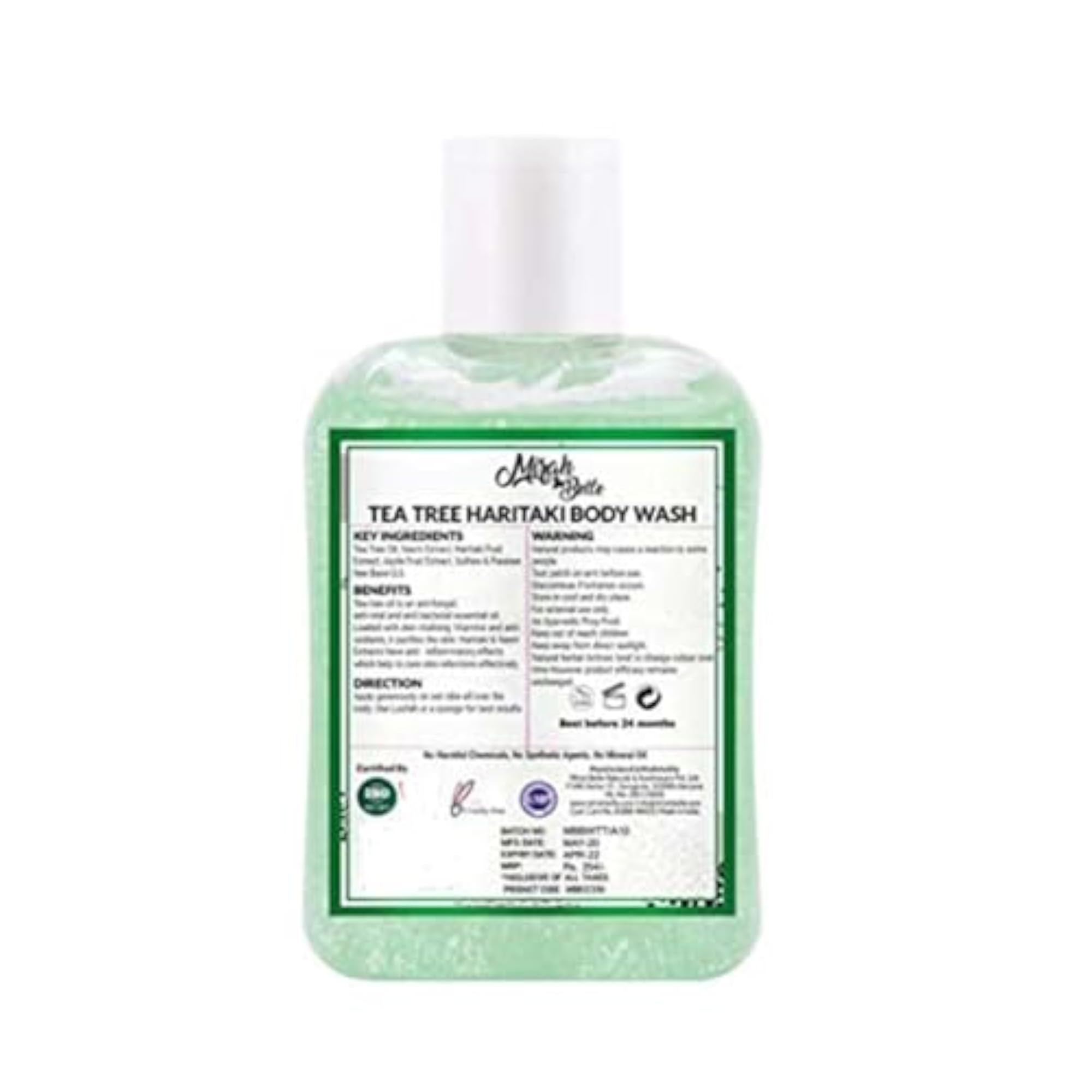 Tea Tree & Haritaki Body Wash, Sulphate & Paraben Free