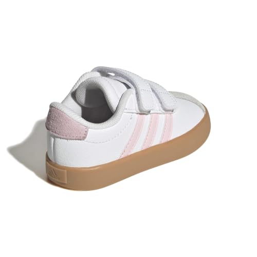 Image of adidas Boys Vl Court 3.0 Sneakers Shoes Casual - Pink, White