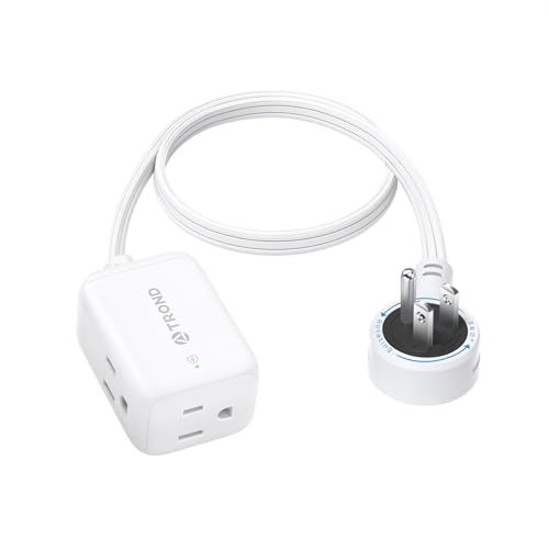 TROND 360° Rotating Flat Plug Surge Protector