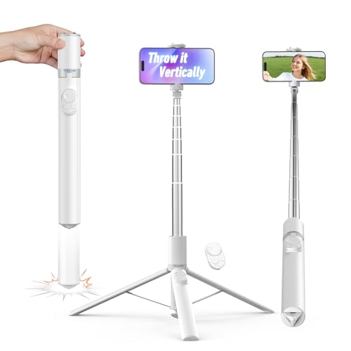 TELESIN ���B��_ �O�r �����J�� �R���p�N�g ���ǂ�_ �y�� iphone ���ǂ�ڂ� 1.7m�������� �X�}�z�O�r �����R���t�� ���B��_ �L�k�� �y�� �g�юO�r 360°��] iPhone �O�r Android�Ή� �X�}�z�z���_�[ �Z���t�B�[/