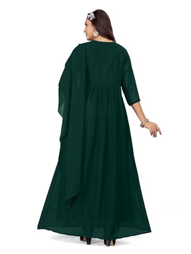 Image of Women's Georgette Fabric Kurti with Dupatta for Any Occassion | Kurti Set for Women