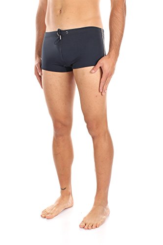 Emporio Armani Men's Tape Logoed Square Cut Swim Trunk2