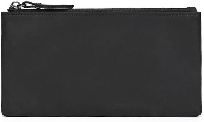 Leather Men's Long Wallet Handbag Mobile Phone Bag Small for Both Men Women of The Same