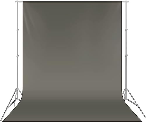 Hanumex® 8 x10.5 FT Grey Backdrop Background Rod Pocket for Photography Backdrop,Photoshoot Background,Video Production, Home Decoration,Weddings, Newborns, Product Photography, Screen Video, Curtain