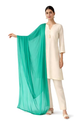 Image of MYRAH Chiffon Solid Casual Daily Use Dupatta For Women's & Girls Length - 2.50 Meter