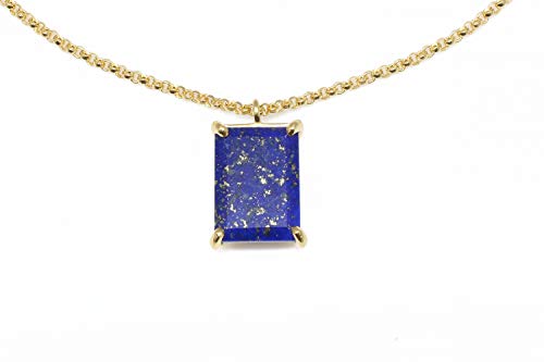 Collier Pendentif Lapis Lazuli en Or 14K : Un Bijou Durable et Inaltérable