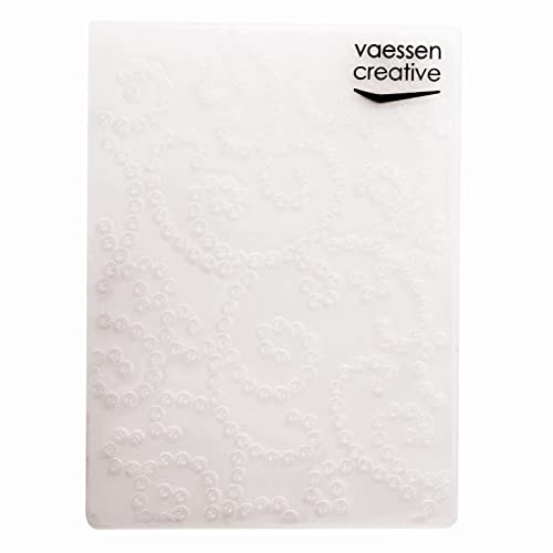 Vaessen Creative Carpeta de Embossing, Flakes, 14,6 x 10,7 cm, para Añadir Textura y Dimensión a los Proyectos de Manualidades con Papel, Scrapbooking y Tarjetas de Cumpleaños, Einheitsgröße