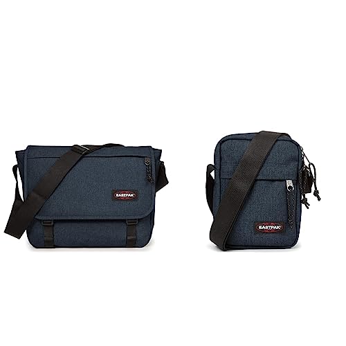 EASTPAK Delegate + Sac Bandoulière, 39 cm, 20 L, Bleu (Triple Denim) & Taschen/Rucksäcke/Koffer The One Shoulder Bag triple denim (EK04526W) NS blau