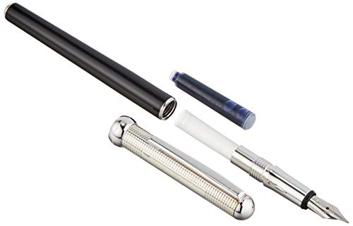 Stylo plume M design pyramide Waldmann Chess laqué argent 925 - 2