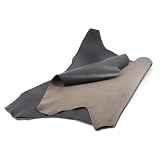 DY.Leather ゴートレザー 山羊革 【丸革|Mサイズ(36DS～45DS)|1.0～1.2mm厚|ダークグレー】 日本製 クロムなめし レザークラフトパーツ 羊革 本革 ハンドメイド 生地 革手芸 革細工 初心者 天然皮革