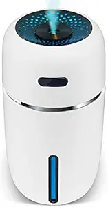 DYTesa Mini USB Air Humidifier Aroma Diffuser Car Essential Oil Air Purifier with LED White