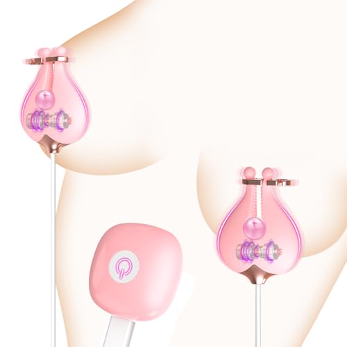2025 Newly Kinky Couples Nipple Ring Set,Womens Viboators Toys for Women Today Adult,Adjustable Pressure Non-Piercing Nipple Clips, Couples Games for Girls Night QS2S3