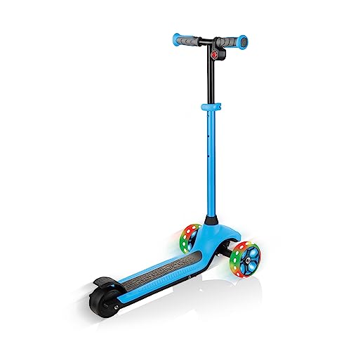 Globber E Motion 4 Plus - 3 Wheel Electric kids Scooter - from 6 Years Plus - Dual Braking System - 2 Year Warranty (Sky Blue) - Image 2