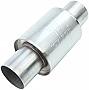 TOTALFLOW 22315 Straight Through Universal Exhaust Muffler | 304 Stainless Steel | 2.25 Inch Inner Diameter Inlet / Outlet