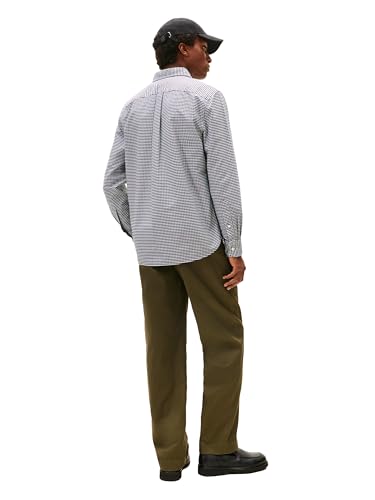 Image of Tommy Hilfiger Men's Long Sleeve Oxford Shirts in Regular Fit, Men's Button Down Shirts, Also Available in Big and Tall