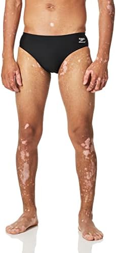 Speedo mens Brief Endurance+ Solid Adult Swimsuit, Speedo Black, 36 US