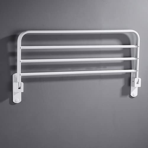 Porte-serviette de bain perforé pliable pour optimiser les petites douches - 4