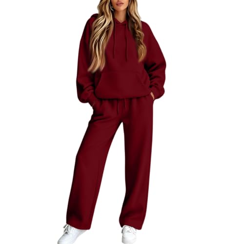 ASUIU Jogging Suits for Women Oversized Hoodie and Sweatpants Fall Outfits