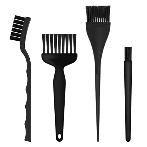 SGERUFZ Kit de Limpieza para PC, 4 Piezas, Cepillo de Polvo, Limpieza de Teclado, de Nylon, Antiestático de Plástico ESD para Limpiar PC, Teclado, Suelo Conductor, Placa de Circuito, Placas Base