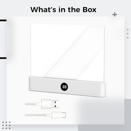 Luz de libro recargable con panel regulable y 3 temperaturas de color 3