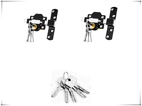 Verrouillage de porte double à longue portée de 50 mm Concise Home Les deux côtés 2 verrouillent la même clé