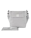 Borsa cestino Walking Mum I Love Vichy - Grigio