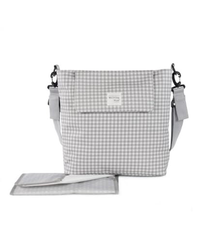 Bolsa Canastilla Walking Mum I Love Vichy - Gris
