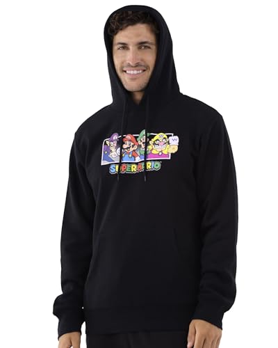 Super Mario Sweatshirt Men's Brothers and Friends Logo Design Adult Hoodie4