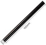 12 PCS Colored Hot Glue Sticks, Mini Hot Melt Adhesive Glue Stick for DIY Art Craft, 7 x 100mm, Black