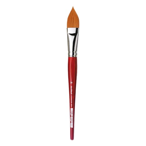 Image of da Vinci Watercolor Series 5584 CosmoTop Spin Paint Brush, Pointed Oval Synthetic with Red Handle, Size 30 (5584-30)