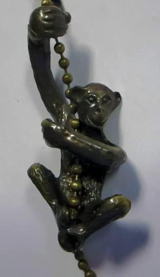 Monkey Ceiling Fan Pull Chain Antique Brass #46