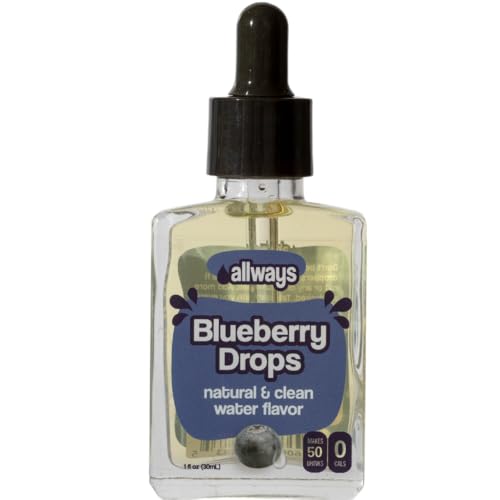 Image of Allways Drops Blueberry Water Enhancer | Sugar Free | 50 Servings