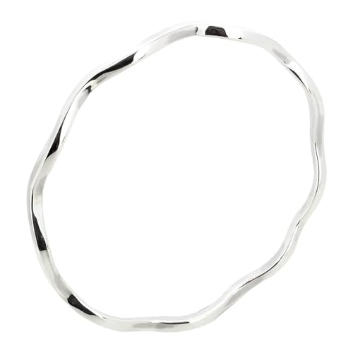 Bracelet Jonc en Argent 925 Torsadé pour Femme - Bijou Classique Diamètre 65mm
