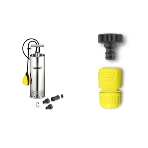 Kärcher Tiefbrunnenpumpe BP 2 Cistern (Edelstahlgehäuse) & 6.997-358.0 Anschlusssatz Basic