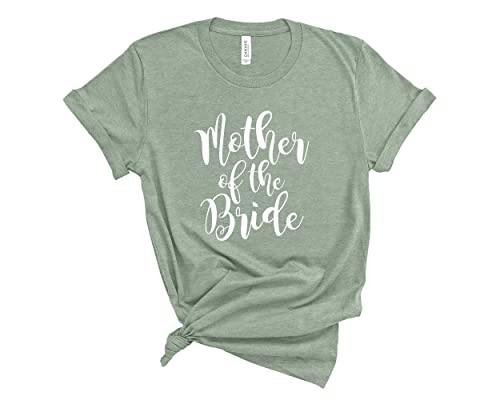 Mother of The Bride Shirt, Mother of The Groom Shirt – Soft Unisex Cotton Blend Wedding Tee for Mom. Matching Bridal Tshirts.