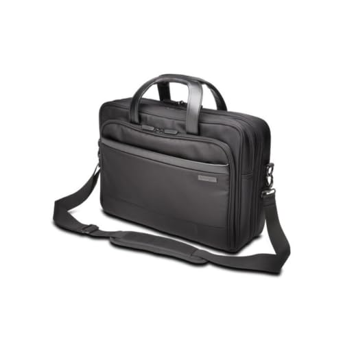 Image of Kensington K60386EU Laptop Briefcase, Contour 2.0 15.6 Inch Business Laptop Briefcase, Medium Shoulder Bag for Laptops & Tablets, Water Resistant Secure Bags for Men & Women, Hand Luggage, Travel Bag