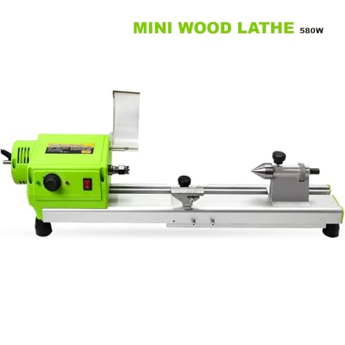 Image of VOLTZ Wood Lathe- 580W Mini Lathe Machine Machining For Table Woodworking Wood Diy Tool Lathe Set Wood Lathe Beads Polisher Machine For Table Woodworking Wood