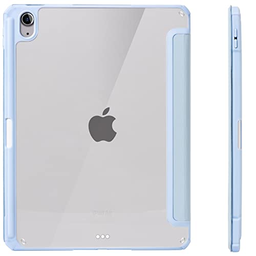 Image of CoBak Case for New iPad 10th Generation 10.9 Inch 2022 - Shockproof Cover with Clear Transparent Back Shell with Pencil Holder, Auto Sleep /Wake Cover