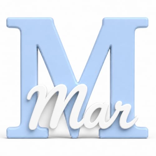 NEONOBS Letra Decorativa Personalizada con Nombre | Para Apoyar o Colgar | Regalo Original Niños Bebés | Comunión Bautizo Cumpleaños | Habitación Infantil | Varios Tamaños y Colores | Hecho en España