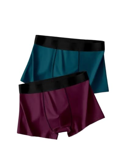 Image of Anti Bacterial Micromodal Solid Underwear for Men Combo Airsoft Trunk Breathable Inner for Men Sweatproof Underwear Imported Nylon Fabric Multi Pack of 2