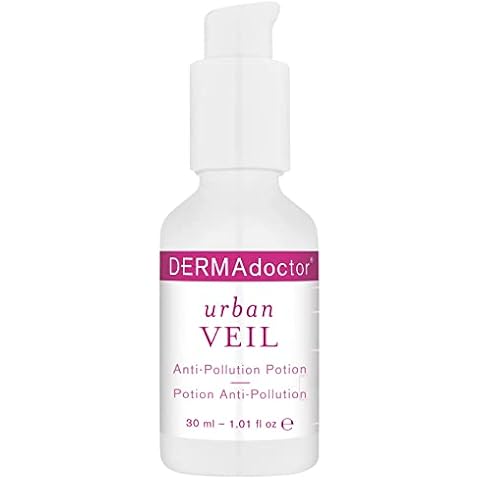 DERMAdoctor Urban Veil Dermatologist Formulated Antioxidant Pollution Prevention Vitamin C Face Serum, Face Serum for Anti Aging, Hydrating and Skin Barrier Repair - 1.01 fl oz Cover