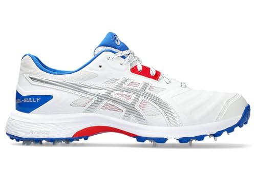 Image of ASICS Men's Gel-Gully 7 Cricket Shoe (White /Safety Yellow)